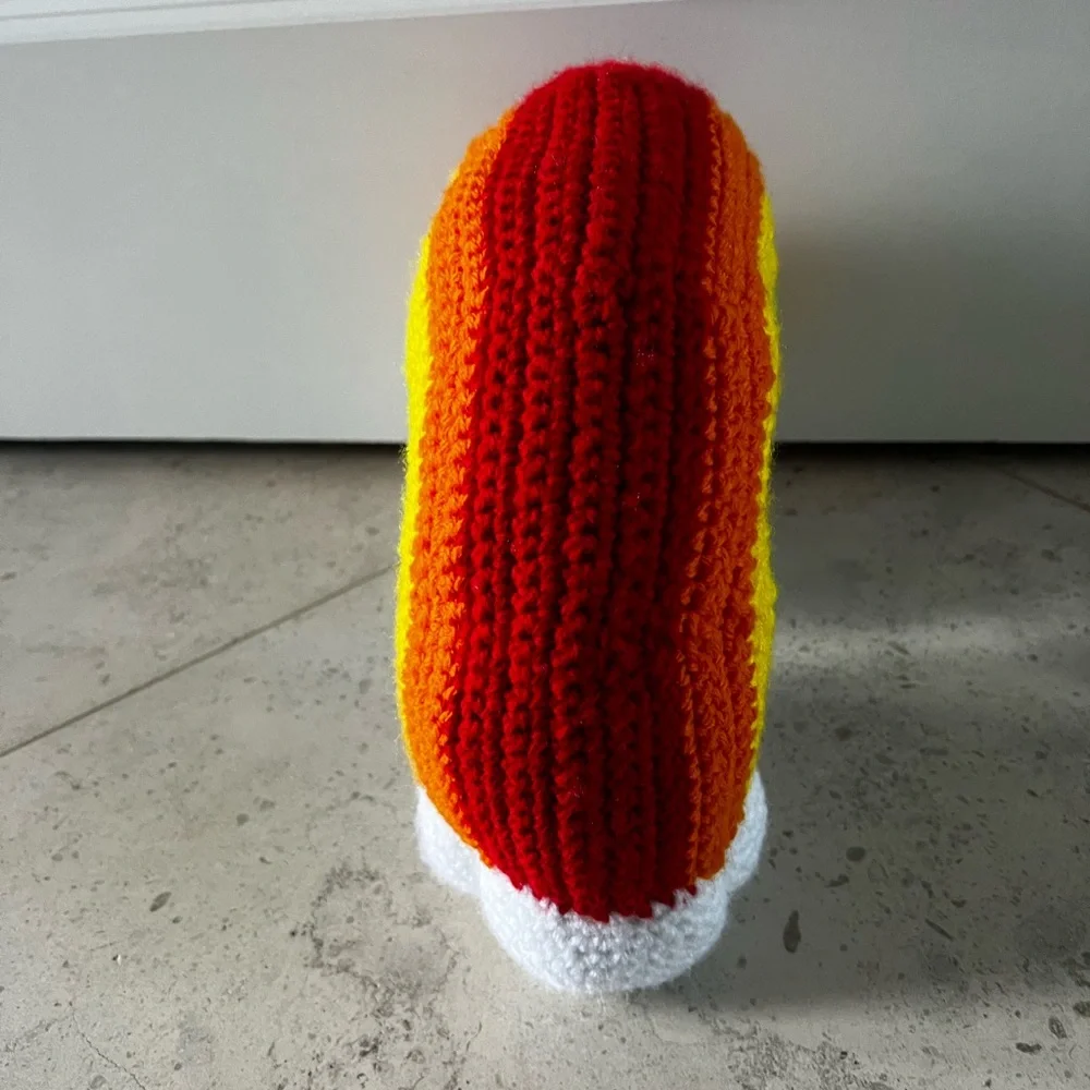 Hand Crocheted Happy Little Rainbow Pillow Plushie! - Picture 7 of 15